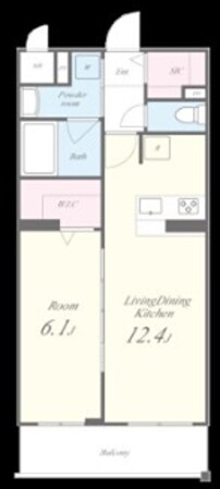 東姫路駅 徒歩3分 5階の物件間取画像